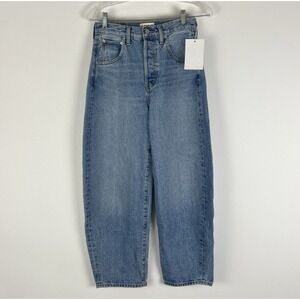NWT! Anthropology ETICA Denim Cassel Ultra High Barrel Jean Size 24 Modern Retro